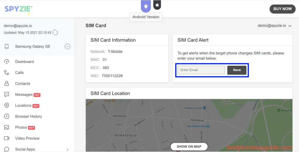 sim card notification